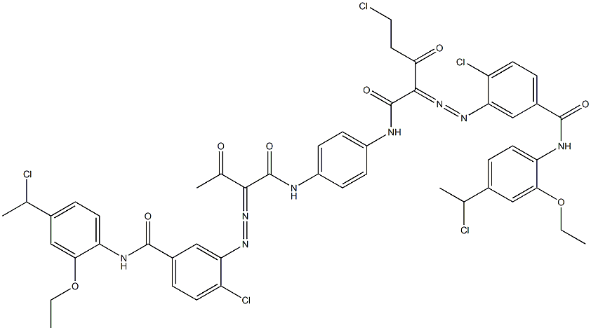 3,3'-[2-(Chloromethyl)-1,4-phenylenebis[iminocarbonyl(acetylmethylene)azo]]bis[N-[4-(1-chloroethyl)-2-ethoxyphenyl]-4-chlorobenzamide]