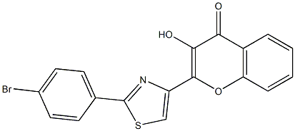  2-[2-(4-Bromophenyl)thiazol-4-yl]-3-hydroxychromone