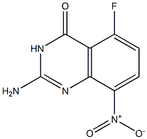 5-Fluoro-8-nitro-2-aminoquinazolin-4(3H)-one Structure