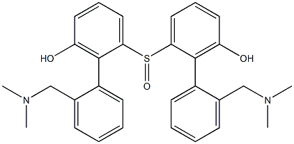 [2-(ジメチルアミノメチル)フェニル](3-ヒドロキシフェニル)スルホキシド 化学構造式