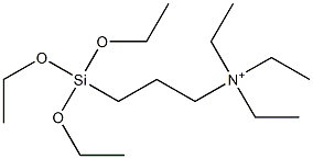 N,N,N-Triethyl-3-(triethoxysilyl)propane-1-aminium Structure