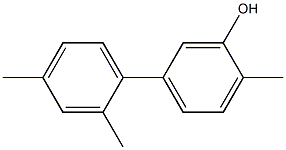 2-Methyl-5-(2,4-dimethylphenyl)phenol 结构式