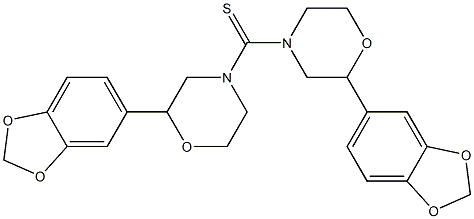 (1,3-Benzodioxole-5-yl)morpholino thioketone,,结构式