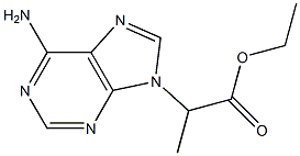 2-(6-Amino-9H-purin-9-yl)propionic acid ethyl ester 结构式