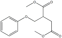2-(フェノキシメチル)こはく酸ジメチル 化学構造式