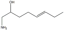 1-Amino-5-octen-2-ol,,结构式