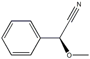 [S,(-)]-α-メトキシベンゼンアセトニトリル 化学構造式