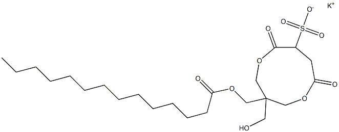 1-(Myristoyloxymethyl)-1-(hydroxymethyl)-4,7-dioxo-3,8-dioxacyclononane-6-sulfonic acid potassium salt|