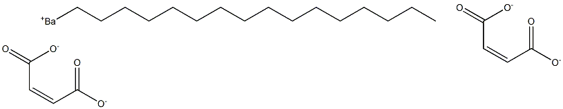 ビス(マレイン酸1-ヘキサデシル)バリウム 化学構造式