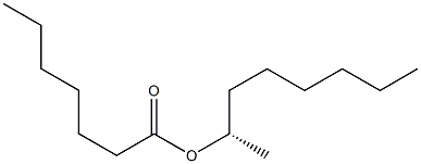 (+)-Heptanoic acid (S)-1-methylheptyl ester Structure