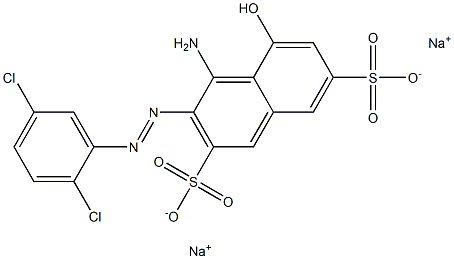 4-Amino-3-(2,5-dichlorophenylazo)-5-hydroxy-2,7-naphthalenedisulfonic acid disodium salt