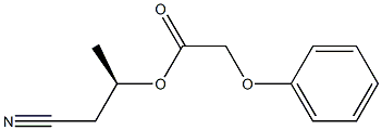 フェノキシ酢酸(R)-1-(シアノメチル)エチル 化学構造式