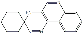 スピロ[1,2,4-トリアジノ[5,6-c]キノリン-3(4H),1'-シクロヘキサン] 化学構造式