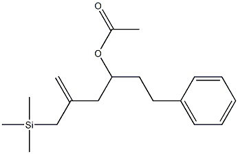 Acetic acid 2-[(trimethylsilyl)methyl]-6-phenyl-1-hexen-4-yl ester