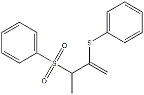 2-Phenylthio-3-phenylsulfonyl-1-butene Structure