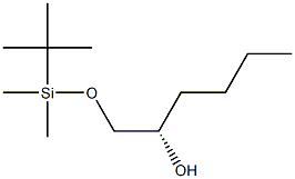 (2S)-1-[(tert-Butyldimethylsilyl)oxy]hexan-2-ol 结构式