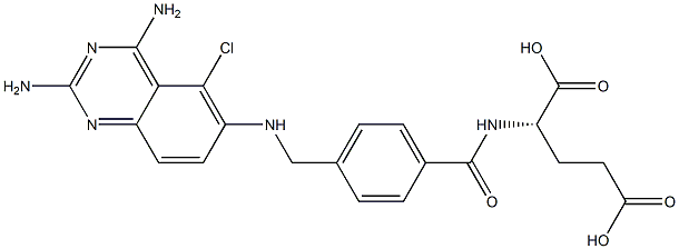 N-[4-[(2,4-Diamino-5-chloroquinazolin-6-ylamino)methyl]benzoyl]-L-glutamic acid