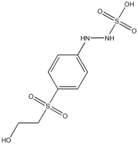 2-[p-(2-Hydroxyethylsulfonyl)phenyl]hydrazinesulfonic acid 结构式