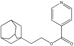 Isonicotinic acid 2-(1-adamantyl)ethyl ester,,结构式