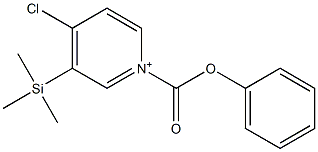 4-Chloro-1-phenoxycarbonyl-3-(trimethylsilyl)pyridinium Struktur