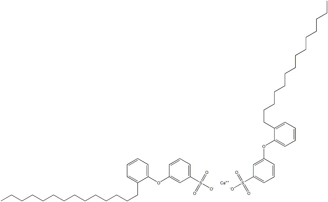 ビス[3-(2-テトラデシルフェノキシ)ベンゼンスルホン酸]カルシウム 化学構造式