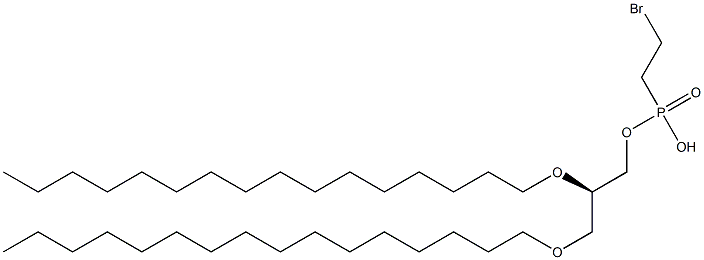 [R,(-)]-2-O,3-O-Dihexadecyl-D-glycerol 1-(2-bromoethylphosphonate) Struktur