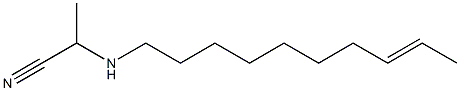 2-(8-Decenylamino)propionitrile 结构式