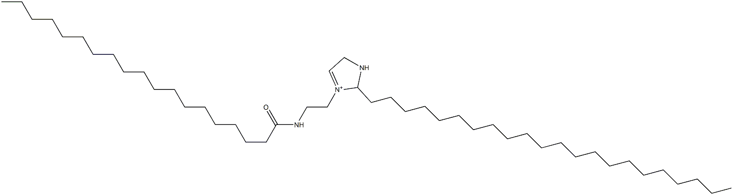 2-Docosyl-3-[2-(nonadecanoylamino)ethyl]-3-imidazoline-3-ium Struktur
