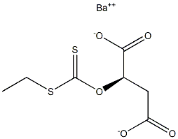 [R,(-)]-2-[[Ethylthio(thiocarbonyl)]oxy]succinic acid barium salt Structure