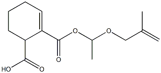 1-シクロヘキセン-2,3-ジカルボン酸水素2-[1-(メタリルオキシ)エチル] 化学構造式