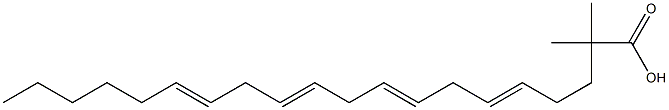 2,2-Dimethyl-5,8,11,14-icosatetraenoic acid Struktur