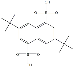 3,7-Bis(1,1-dimethylethyl)-1,5-naphthalenedisulfonic acid 结构式