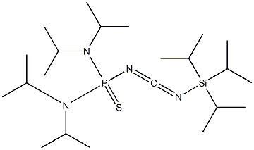1-(Triisopropylsilyl)-3-[bis(diisopropylamino)phosphinothioyl]carbodiimide Structure