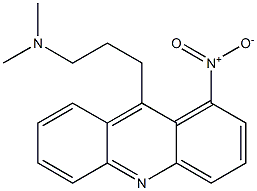 9-[3-(ジメチルアミノ)プロピル]-1-ニトロアクリジン 化学構造式