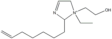 1-Ethyl-2-(6-heptenyl)-1-(2-hydroxyethyl)-3-imidazoline-1-ium Structure