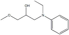 1-(N-Ethylanilino)-3-methoxy-2-propanol 结构式