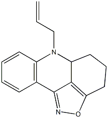 6-Allyl-4,5,5a,6-tetrahydro-3H-isoxazolo[5,4,3-kl]acridine Structure