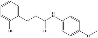 N-(4-Methoxyphenyl)-3-(2-hydroxyphenyl)propionamide Structure