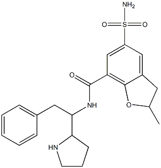 2,3-Dihydro-2-methyl-5-(aminosulfonyl)-N-[1-benzyl-2-pyrrolidinylmethyl]benzofuran-7-carboxamide