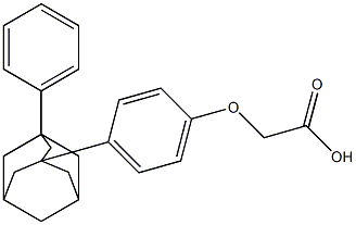 1-Phenyl-3-[4-(carboxymethoxy)phenyl]adamantane Struktur