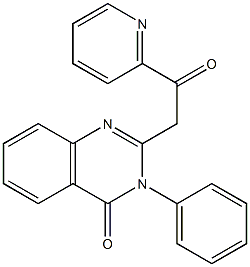 3-(Phenyl)-2-(2-pyridinylcarbonylmethyl)quinazolin-4(3H)-one Struktur