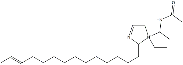 1-[1-(Acetylamino)ethyl]-1-ethyl-2-(12-tetradecenyl)-3-imidazoline-1-ium Structure