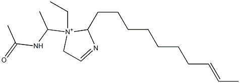 1-[1-(Acetylamino)ethyl]-2-(8-decenyl)-1-ethyl-3-imidazoline-1-ium,,结构式