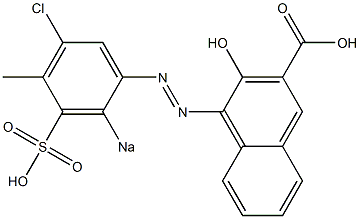 1-(5-Chloro-4-methyl-2-sodiosulfophenylazo)-2-hydroxy-3-naphthalenecarboxylic acid