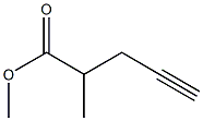 4-ペンチン-2-カルボン酸メチル 化学構造式