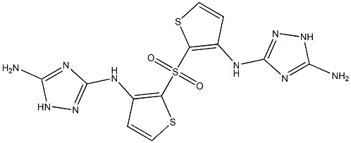 [(5-Amino-1H-1,2,4-triazol-3-yl)amino](2-thienyl) sulfone 结构式