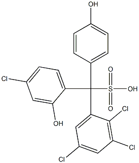 (4-Chloro-2-hydroxyphenyl)(2,3,5-trichlorophenyl)(4-hydroxyphenyl)methanesulfonic acid