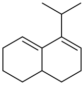 3,4,4a,5,6,7-Hexahydro-1-isopropylnaphthalene Struktur