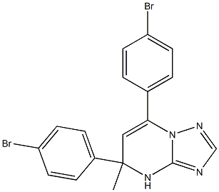 4,5-Dihydro-5-methyl-5,7-bis(4-bromophenyl)[1,2,4]triazolo[1,5-a]pyrimidine|