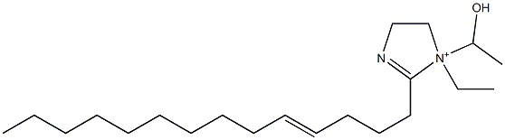 1-Ethyl-1-(1-hydroxyethyl)-2-(4-tetradecenyl)-2-imidazoline-1-ium 结构式